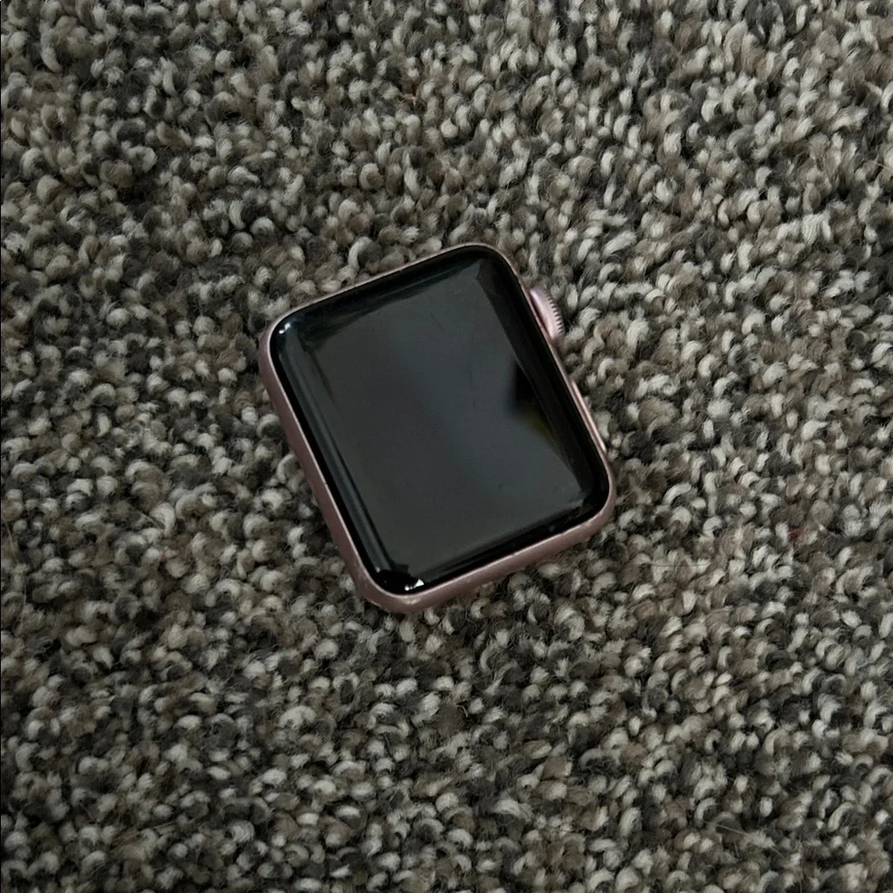 Apple Pink Smartwatch Case with Black Face